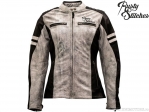 Motorjas voor dames Rusty Stitches Joyce Wit-Zwart (wit-zwart) - Rusty Stitches