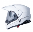 Off-road motorhelm MT Synchrony Duo Sport wit glanzend met vizier (geïntegreerde zonnebril) - Wit glanzend, XL (61/62cm)