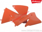 Orange Radiator Shroud - KTM EXC 125 2T / EXC 200 / EXC 250 2T / EXC 300 / EXC 520 Racing ('01-'02) / EXC 400 - Polisport