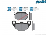 Oryginalne klocki hamulcowe przednie (64x36,8x10,5mm / 85,2x43,2x8,2mm) - 1740049.F - Polini