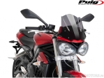 Parabrisas Racing Puig Naked Humo Oscuro - Triumph Street Triple 765 S ABS ('17-'19) - Puig