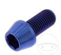 Parafuso tampa cônica Pro Bolt M10 x 1.25 x 20 mm aço inoxidável A4 azul - JM