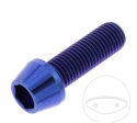 Parafuso tampa cônica Pro Bolt M10 x 1.25 x 30 mm aço inoxidável A4 azul - JM