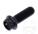 Parafuso tampa hexagonal Pro Bolt M10 x 1.25 x 30 mm alumínio preto de corrida - JM