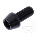 Parafuso tampa redonda cônica Pro Bolt M10 x 1.25 x 20 mm aço inoxidável A4 preto - JM