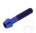 Parafuso tampa redonda cônica Pro Bolt M10 x 1.25 x 45 mm aço inoxidável A4 azul - JM