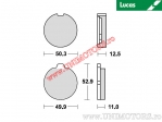 Pastiglie freno anteriori - MCB70 organiche - Lucas TRW