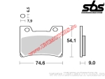 Pastiglie freno anteriori - SBS 665HF (ceramica) - (SBS)