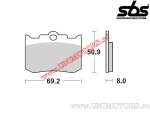 Pastiglie freno anteriori - SBS 678HF (ceramica) - (SBS)