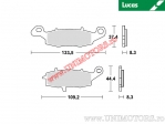 Pastilhas de freio dianteiras - MCB681SRQ sinterizadas SRQ - Lucas TRW