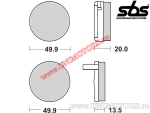 Pastilhas de freio dianteiras - SBS 502HF (cerâmica) - (SBS)