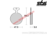 Pastilhas de freio dianteiras - SBS 504HF (cerâmica) - (SBS)