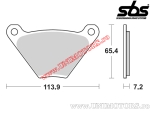 Pastilhas de freio dianteiras - SBS 513HF (cerâmica) - (SBS)