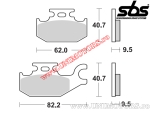 Pastilhas de freio dianteiras - SBS 754SI (metálicas / sinterizadas) - (SBS)