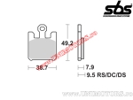 Pastilhas de freio dianteiras - SBS 788DC (carbono duplo) - (SBS)