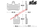 Pastilhas de freio dianteiras - SBS 839DC (carbono duplo) - (SBS)