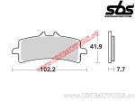 Pastilhas de freio dianteiras - SBS 841DC (carbono duplo) - (SBS)