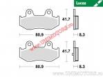 Pastilhas de freio traseiras - MCB746SRM sinterizadas SRM - Lucas TRW