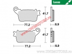 Pastilhas de freio traseiras - MCB784SH sinterizadas SH - Lucas TRW