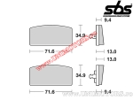 Pastillas de freno delanteras - SBS 520HF (cerámica) - (SBS)