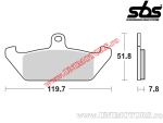 Pastillas de freno delanteras - SBS 594HF (cerámica) - (SBS)