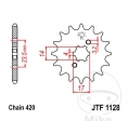 Piñón delantero JTF1128.11 (paso 420) - Derbi Senda 50 R X-Treme / RR X-Treme / SM DRD Evo HYP / Pro / Racing / X-Treme LTD - 