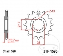 Piñón delantero JTF1595.15 (paso 520) - Yamaha XJ6 600 N / F / FA / N SP / NA ABS / S Diversion / SA Diversion ABS - JM