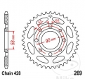 Piñón trasero JTR269.35 (paso 428) - Honda SL 125 S / TL 125 / XL 125 K / XL 185 S / Hyosung GS 125 / Keeway Superlight 125 - 