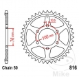 Pignon arrière JTR816.49 (pas 530) - Suzuki GR 650 Roue en Fonte / GR 650 X Roue à Rayons / GS 500 E / GS 550 D Roue à Rayons