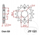 Pignon avant JTF1321.14 (pas 520) - Honda CB 300 R / CBF 250 / CBR 250 RA / CBR 300 RA / CRF 250 L / CRF 250 M / CRF 250 RLA - J