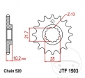 Pignon avant JTF1503.12 (pas de 520) - Kawasaki KEF 300 B Lakota Sport ('01-'03) / KFX 250 A Mojave KSF ('00-'04) - JM