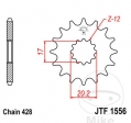 Pignon avant JTF1556.12 (pas 428) - JM