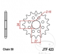 Pignone anteriore JTF423.18 (passo 530) - Suzuki GSX 1300 RRQ / GSX-R 1000 / A / A UF / UF / Z / ZUF - JM