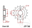 Pignone anteriore JTF740.16 (passo 525) - Ducati Multistrada 950 SW / Touring / 950 V2 / 950 V2 S / ST2 944 / ST4 916 - JM