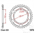 Pignone posteriore JTR1876.45 (passo 525) - Suzuki GSX-S 950 UQ ABS - WQ ABS / Yamaha MT-07 700 - A ABS / MT-09 850 - A ABS - JM