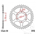 Pignone posteriore JTR816.52 (passo 530) - Suzuki GR 650 Ruota in Fusione / GR 650 Ruota a Raggi / GS 500 E / GS 550 D Ruota a R