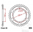 Pignone posteriore JTR859.49 (passo 530) - Kawasaki GPZ 750 R Ninja / 900 R Ninja / 900 R Anti Dive / ZR 1100 A Zephyr Ruota in 