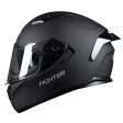 PILOT - Casco integrale FLIPPER Fighter [visiera parasole] nero opaco [XXL / 2XL]