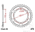 Pinhão traseiro JTR479.47 (passo 530) - MZ/MUZ 1000 1000 SF / 1000 1000 ST / GSX-R 1000 / GSX-R 1000 A 30º aniversário ABS - 