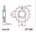 Pinion fata JTF1581.15 (pas 520) - Yamaha FZ6 600 N / 600 NA ABS / 600 NS / 600 S Fazer / SA Fazer ABS / S2 600 NAHG ABS - JM