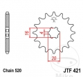 Pinion fata JTF421.11 (pas 520) - JM