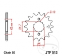 Pinion fata JTF513.13 (pas 530) -  Kawasaki Z 750 Y Ltd Twin / ZR 550 A  / ZX-9R 900 B Ninja / ZX-9R 900 C Ninja - JM