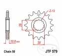 Pinion fata JTF579.18 (pas 530) - Yamaha FJ 1100 / FJ 1200 / FJ 1200 A ABS / FZ1 1000 N / 1000 NA ABS / 1000 S Fazer - JM