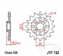 Pinion fata JTF742.14 (pas 520) - Ducati 1098 1098 Biposto/Monoposto / 1098 S Biposto/Monoposto / 1098 1198 R - JM