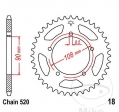 Pinion spate JTR18.39 (pas 520) - MZ/MUZ Skorpion 660 Race Replica - Sport - Tour - Traveller - JM