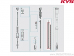 Piston rod fork 6x12.5x397mm - Honda CRF 450 R / Suzuki RM-Z 450 / Yamaha WR 450 F / YZ 250 F 4T / YZ 450 F - Kayaba