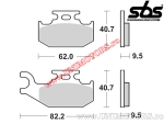 Plaquettes de frein arrière - SBS 767SI (métalliques / frittées) - (SBS)