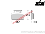 Plaquettes de frein avant - SBS 618HF (céramique) - (SBS)