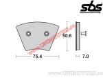 Plaquettes de frein avant - SBS 679HF (céramique) - (SBS)