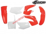 Plastic Kit (White/Red) - Honda CR 125 R / CR 250 R ('00-'01) - UFO